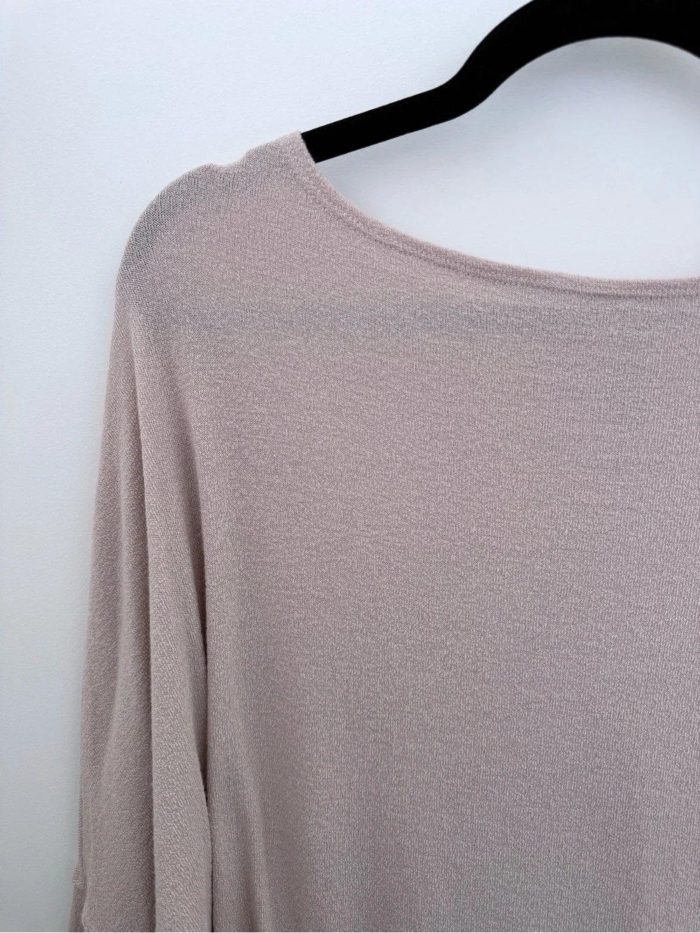 Jolie Blush Beige Dolman Sleeve Knit Top Oversized Boat Neck One Size - Picture 3 of 8